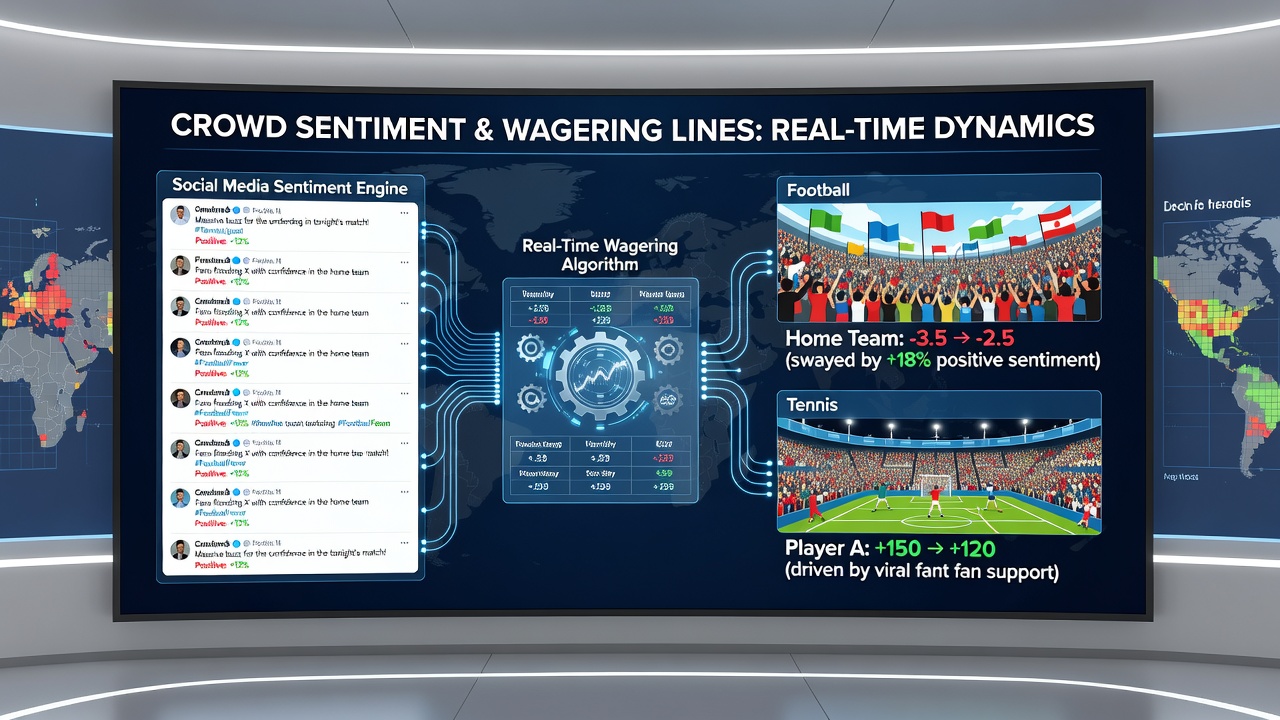 Tennis and cricket live odds boards updating alongside social sentiment graphs during major tournaments